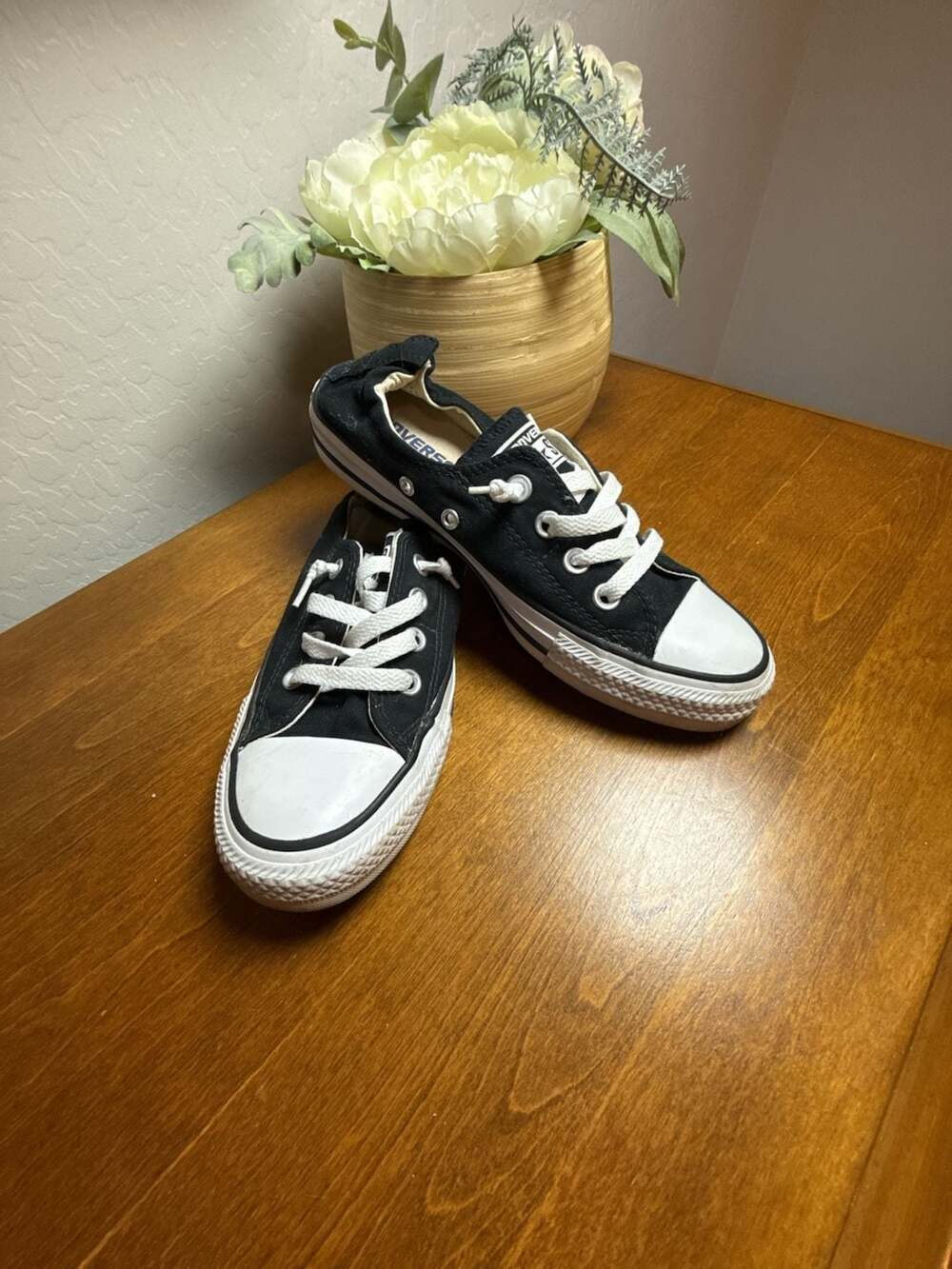 Converse All Star Chuck Taylor Shoreline Size 7 Black Slip On Sneakers